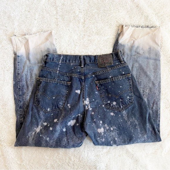 Vtg Levi’s Custom Reworked Bleach Ombré Dyed Jean - Picture 11 of 11